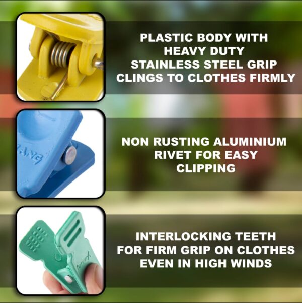 V-Hang Plastic Cloth Clip - Image 3