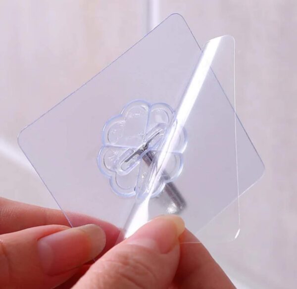 Transparent Adhesive Wall Hooks - Damage-Free and Versatile - Image 3