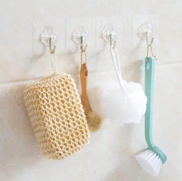 Transparent Adhesive Wall Hooks - Damage-Free and Versatile - Image 8