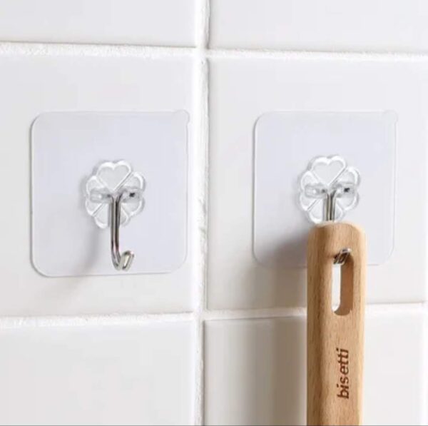 Transparent Adhesive Wall Hooks - Damage-Free and Versatile - Image 7