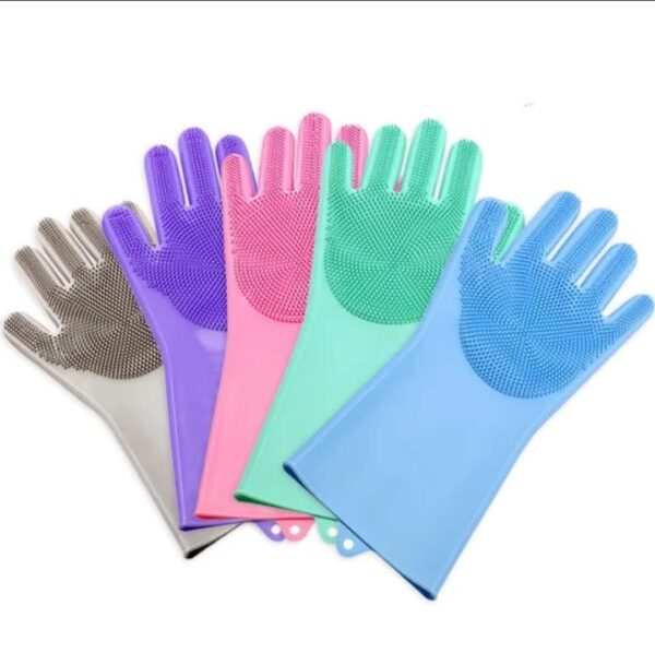 Silicon Washing Gloves - Image 3