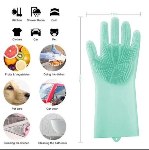 Silicon Washing Gloves - Image 5