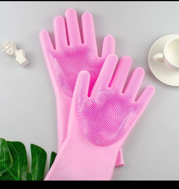 Silicon Washing Gloves - Image 6