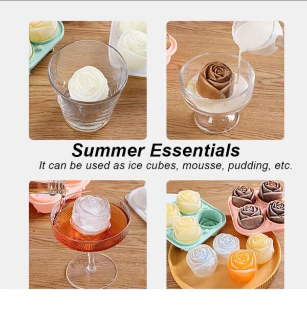 Silicone Ice Tray - Rose Shape - Image 2
