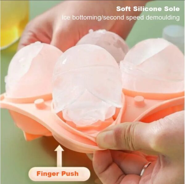 Silicone Ice Tray - Rose Shape - Image 3